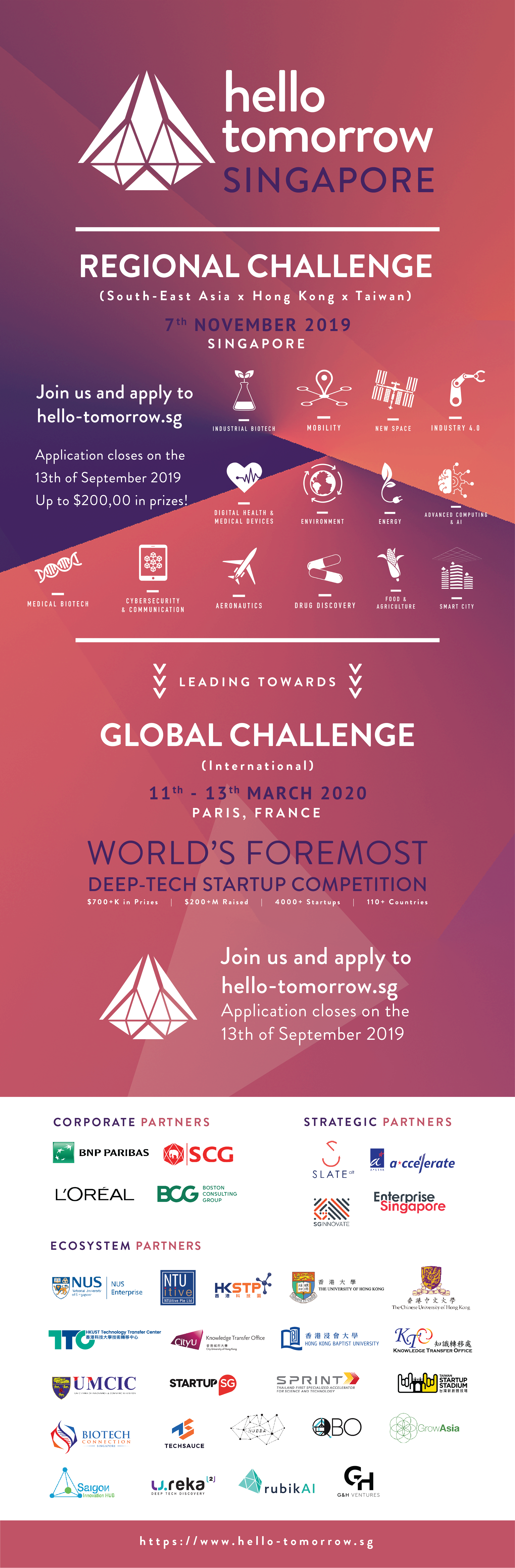 Hello Tomorrow invites you to join the World's Foremost Deep-Tech Challenge!