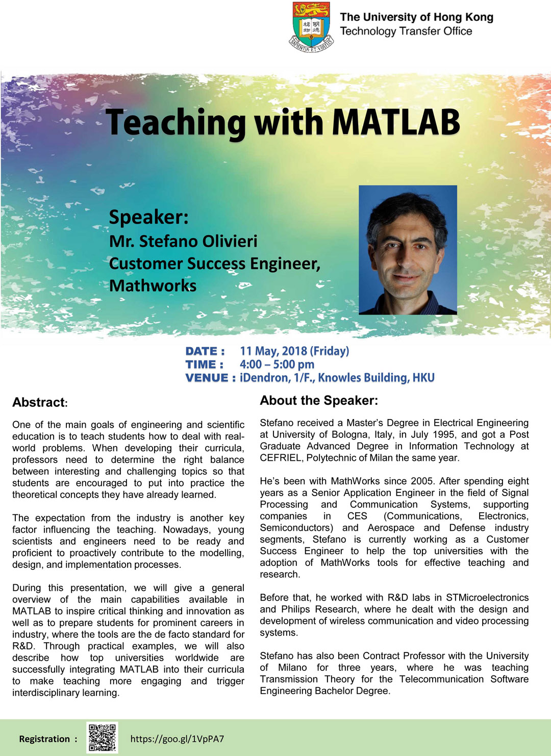 Teaching with MATLAB by Mr. Stefano Olivieri