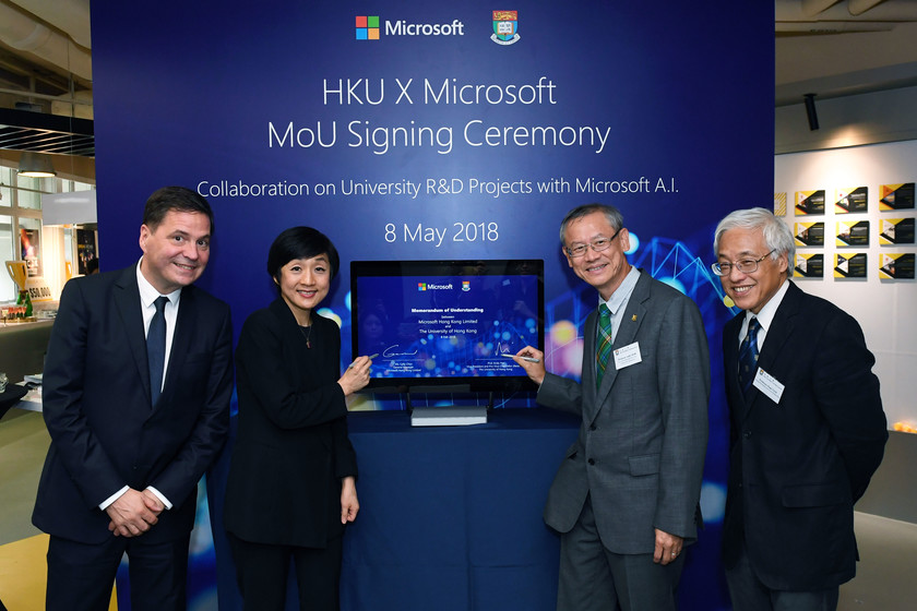 HKU and Microsoft Hong Kong join hands to embrace Artificial Intelligence in multi-disciplinary research gallery photo 1