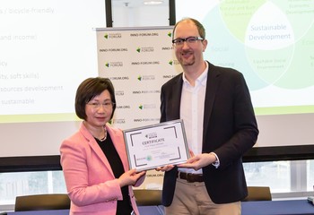 HKU start-up wins championship at the Hong Kong finals of the IMAGINE IF! Competition