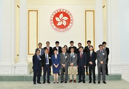 Hong Kong Government Officials celebrate winners in renowned regional and international competitions on innovation and technology, including the HKU Teams