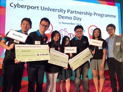 Winners of the inaugural Cyberport University Partnership Programme (“CUPP”)