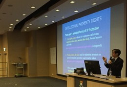 Dr. Wan introduced the types of intellectual property rights to us.
